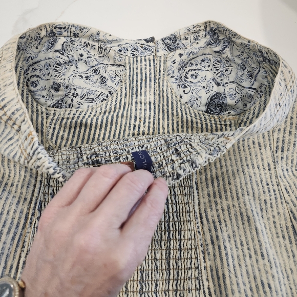 Pilcro Denim Button Down Corset Top - Picture 7 of 11